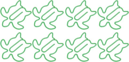 Clip per documenti in forma di tartaruga - Set di 100 pezzi - Clip metallica per organizzare documenti - Ufficio - Utilizzo domestico - Design tartaruga.