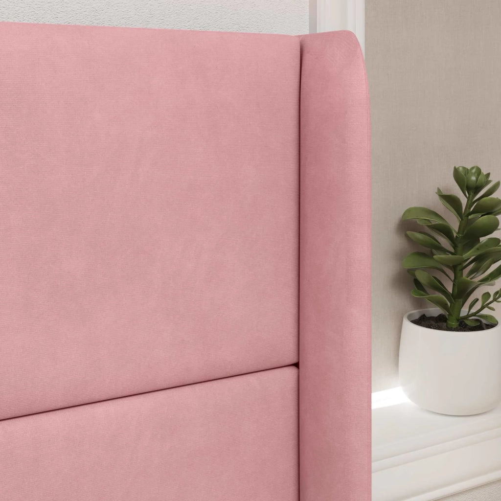 Orecchia della Testata Rosa 80 x 16 x 4 cm Velluto CFW7261003