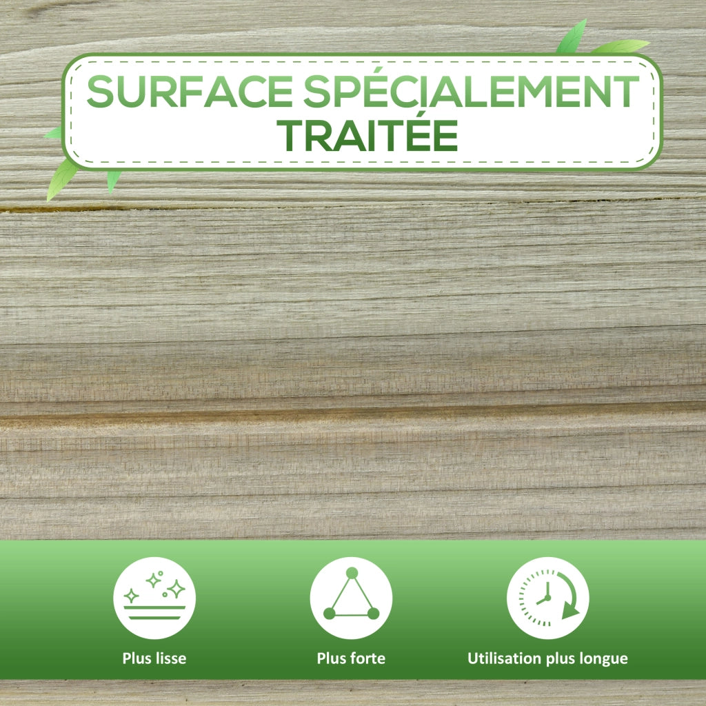 Fioriera Rialzata con Ripiani ¨C Xylo ¨C Legno Pino Autoclave 91x51x76 cm