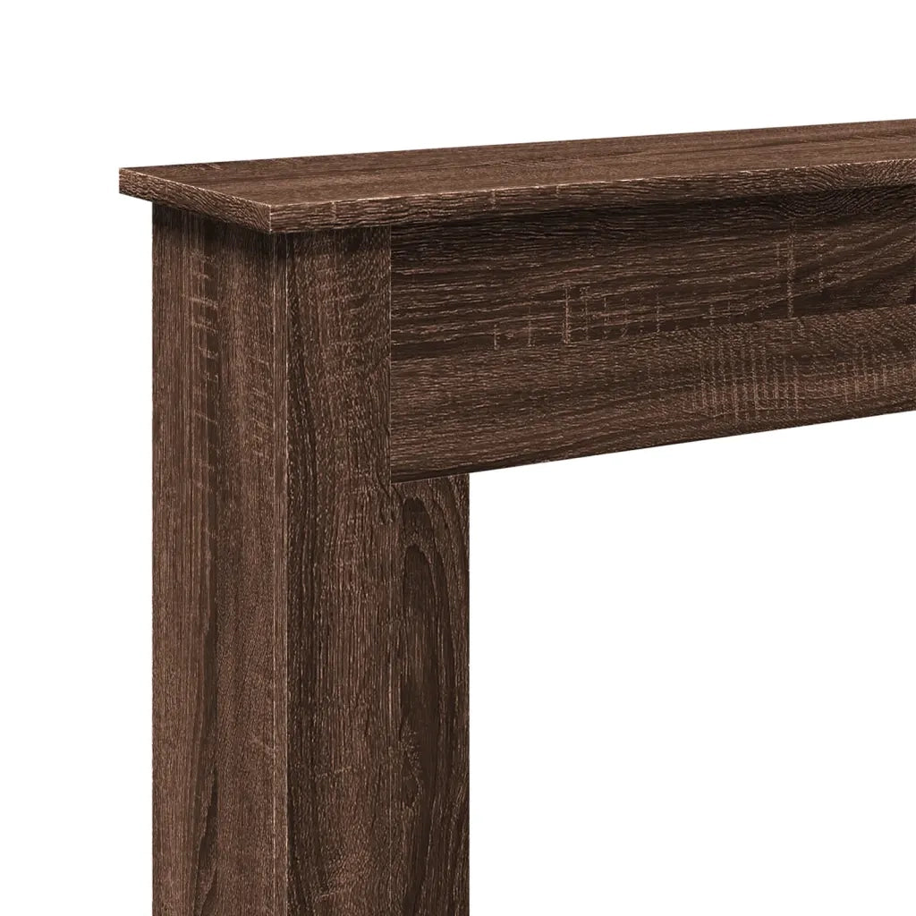 Cornice per Camino Rovere Marrone 75x20x87,5 cm in Truciolato 854586