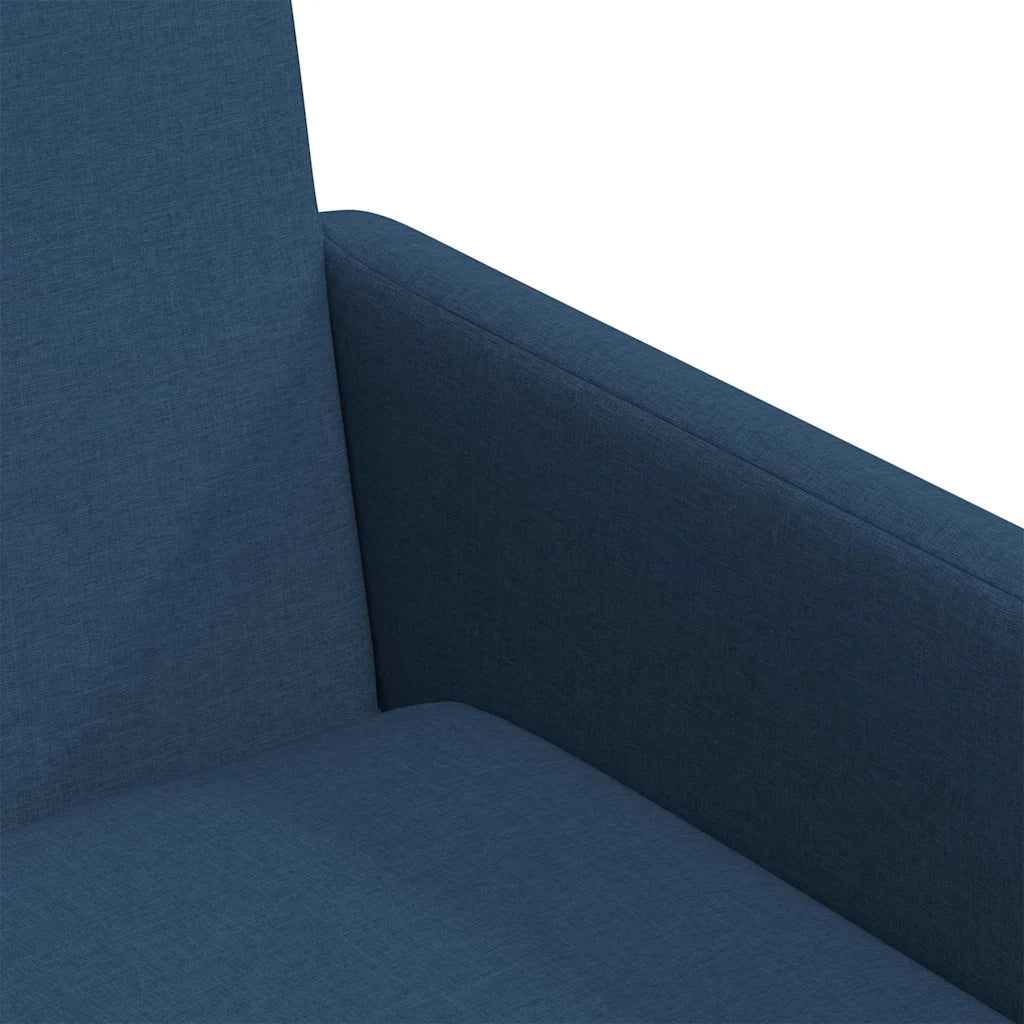 Sedie da pranzo 2 pcs Blu 57 x 67 x 95 cm Tessuto