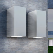 Applique LED da Parete Quadrata 2 pz Proiezione Alto/in Basso 42409
