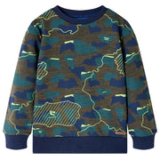 Felpa da Bambino Cachi Scuro MÃ©lange 128cod mxl 132411