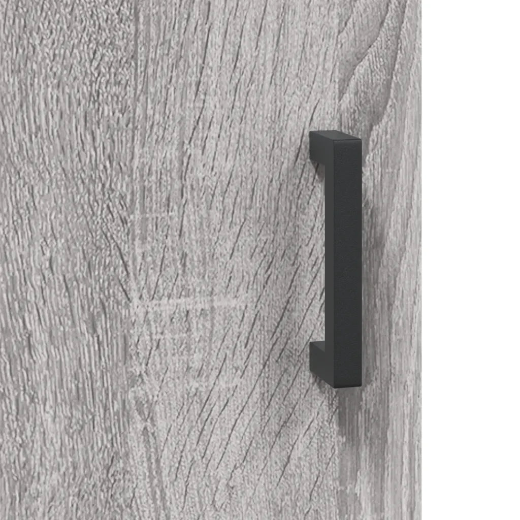 Credenza Grigio Sonoma 69,5x34x180 cm in Legno Multistrato 3199879