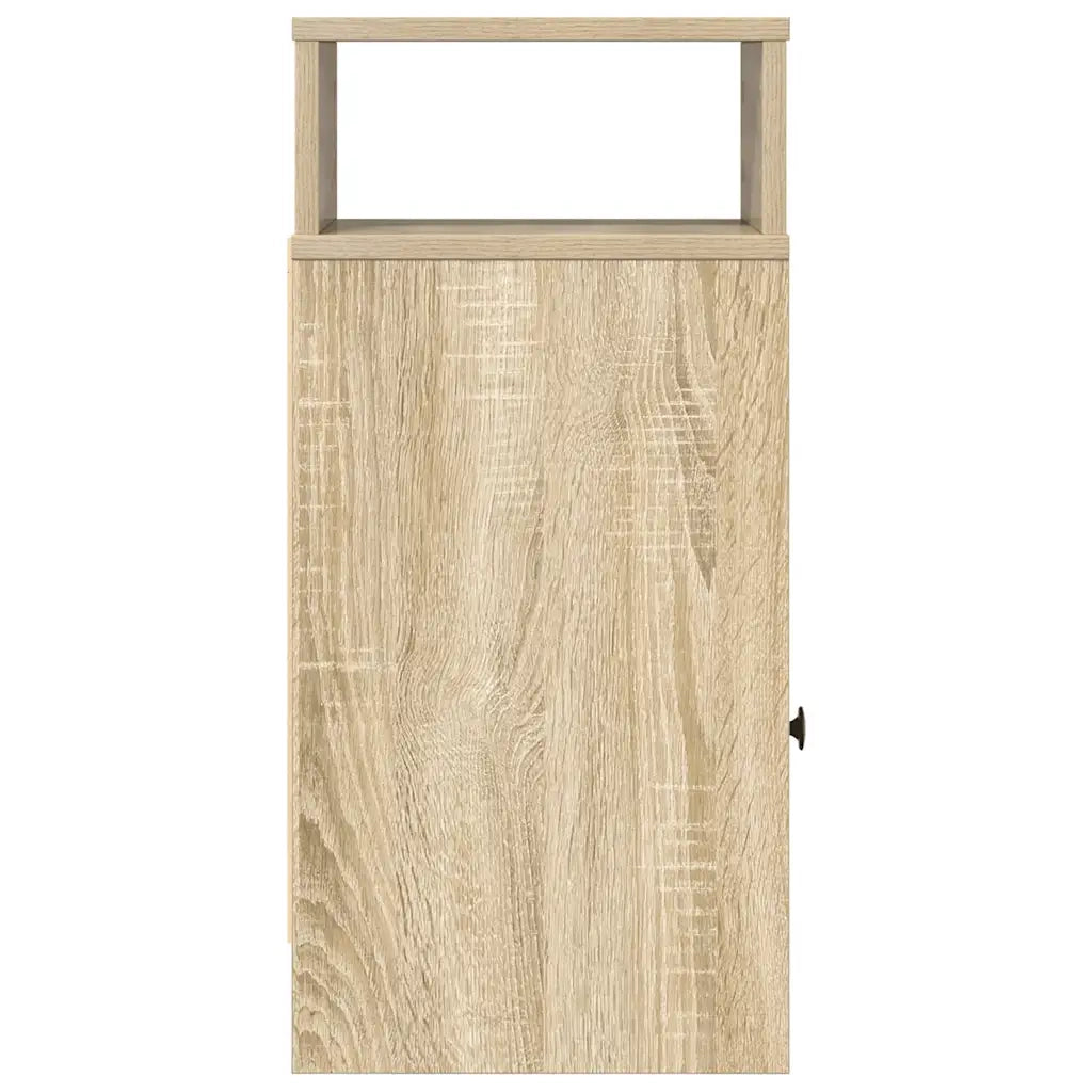 Comodini 2 pz con Cassetto Rovere Sonoma 25x31x66 cm 858619