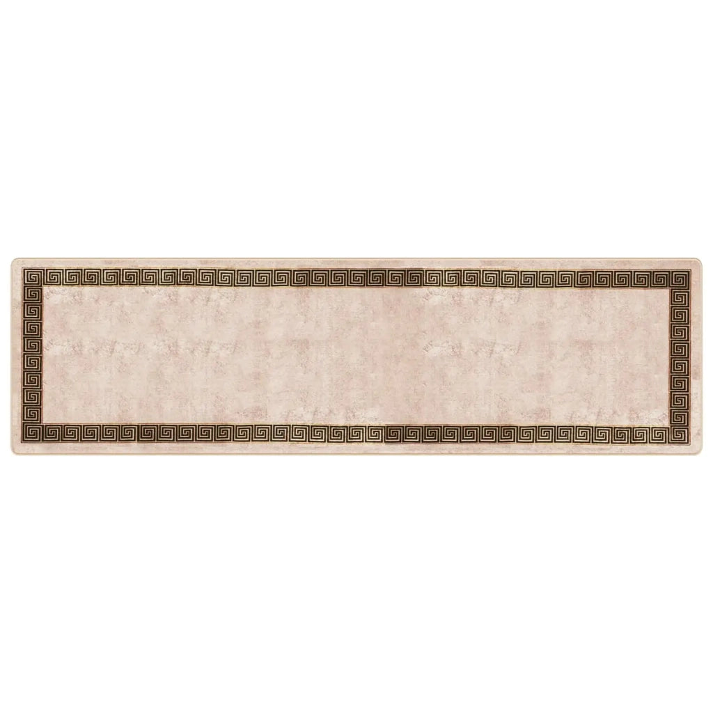 Runner Tappeto MARSA Nero 100 x 350 cm Poliestere e PVC