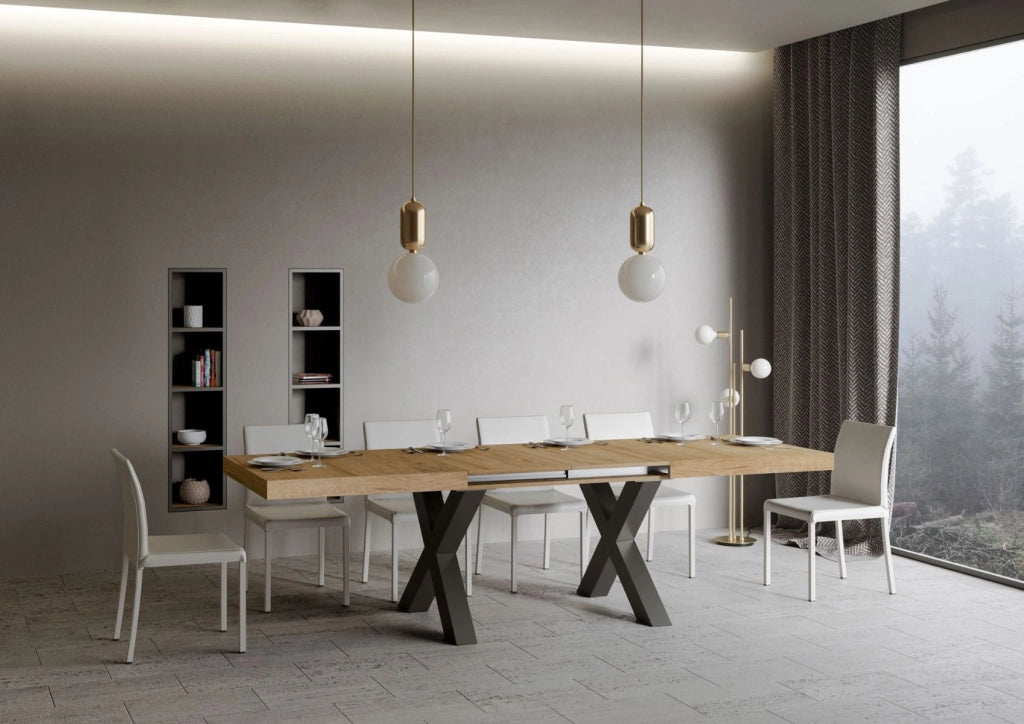 Tavolo Allungabile 180-284x90x77 cm Traffic Quercia Naturale
