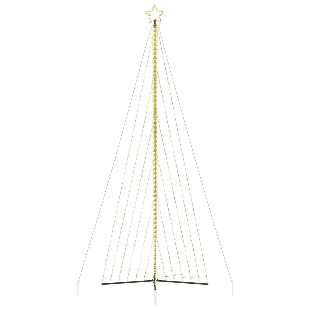 vidaXL Albero di Natale a LED 789 LED Bianco Caldo 476 cm