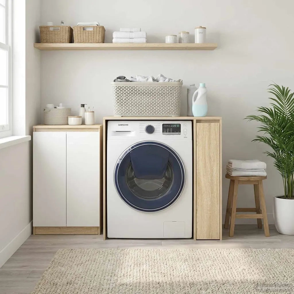 Mobiletto per lavatrice con porta Sonoma 87 x 60 x 89 cm 8006802