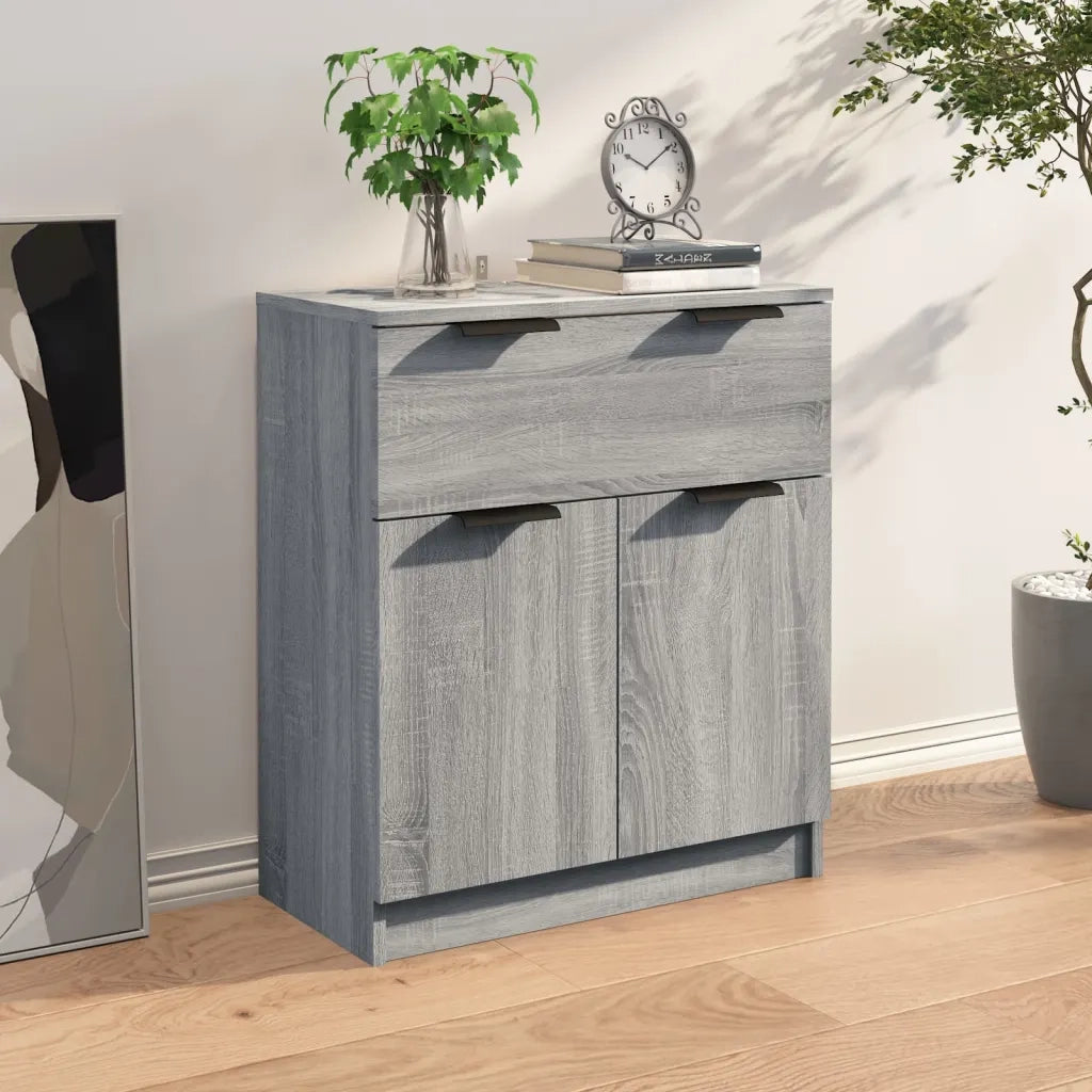 Credenza-Buffet-Armadio da cucina Grigio Sonoma 60x30x70 cm in Legno tecnico 158803