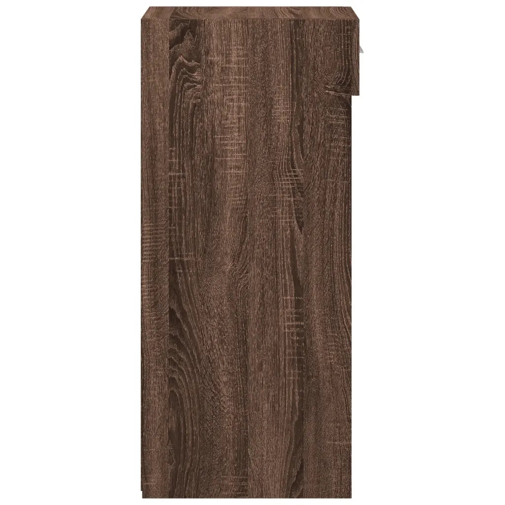 vidaXL Credenza Rovere Marrone 30x42,5x93 cm in Legno Multistrato