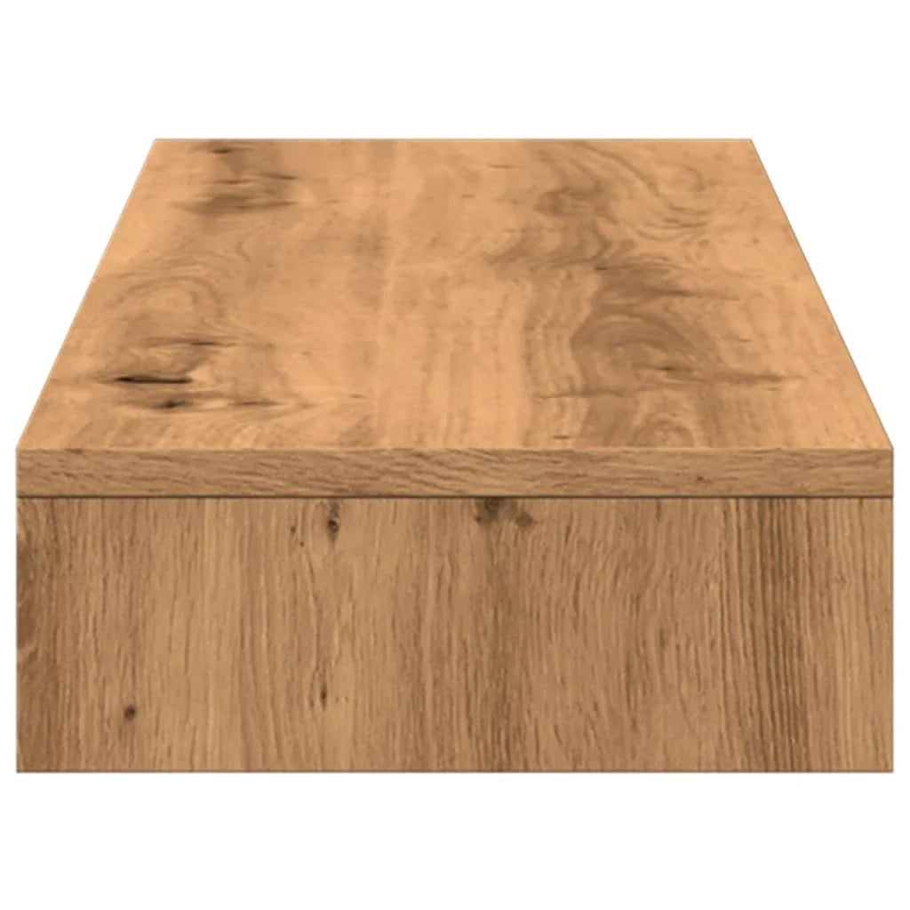 Supporto per monitor mobile da scrivania fatto a mano 100 x 27 x 10 cm legno ingegnerizzato marrone 02_0044909