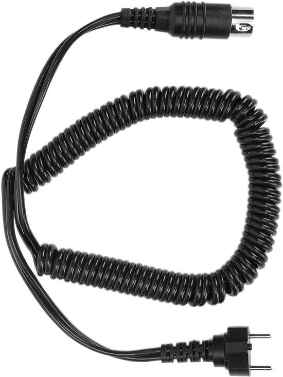 Boor elettrico a cavo antiossidante con design a tre prese, manico a mano, progettato per un utilizzo prolungato, manico e cavo elettrico neri.