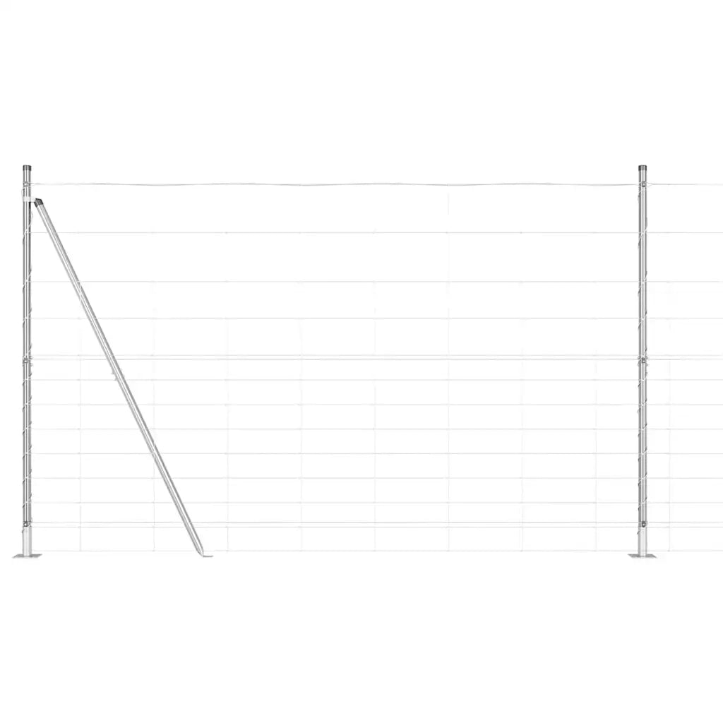 Palo della recinzione Zincato 25 x 1,5 m Acciaio 3351519