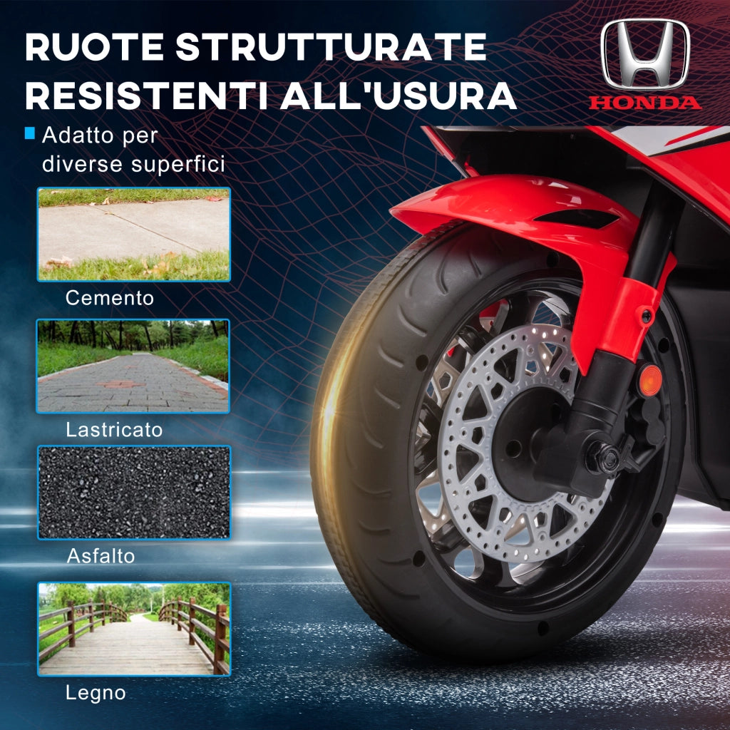 Moto elettrica bambini ¨C zephmum ¨C 6V, 3km/h, rosso