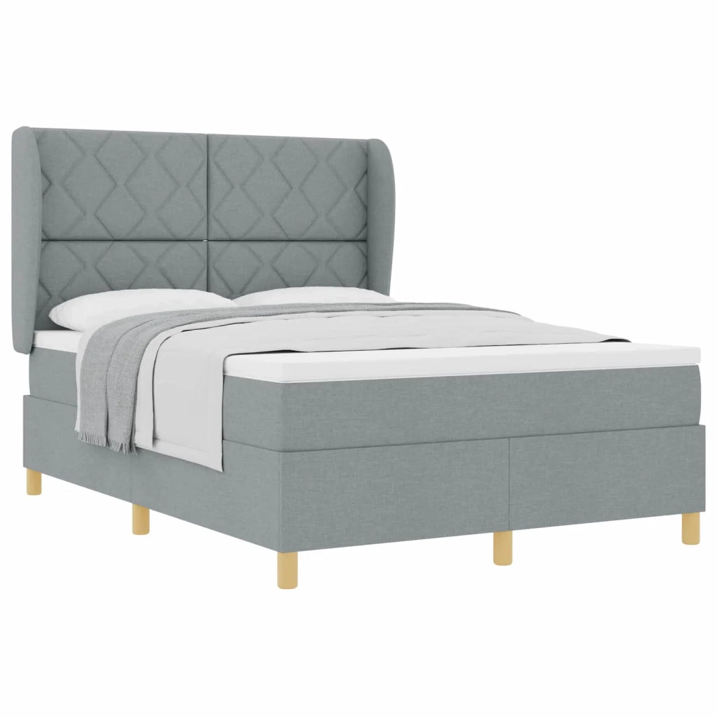 Letto con molle e materasso Grigio Scuro 90x190 cm Tessuto 3340816