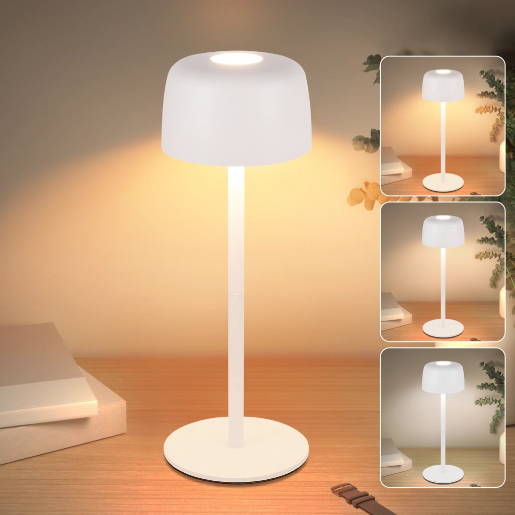 ZMH Lampada da tavolo LED wireless touch dimmerabile 3 temperature colore per camera letto soggiorno