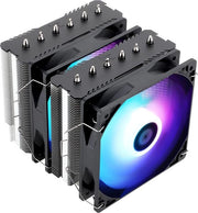 Raffreddamento CPU a due torri da 120mm - 6 condotti di raffreddamento - Illuminazione ARGB - Ventilatori TL-C12C-S PWM - Corpo di raffreddamento in alluminio - Per AMD AM4 AM5/Intel 1700 1150 1151 1200