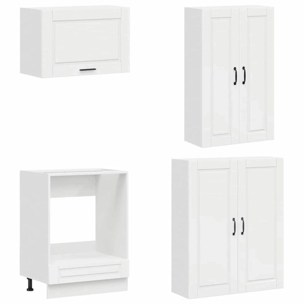 Unità Cucina PORTO 8 pcs Bianco Lucido Legno ingegnerizzato 3438167