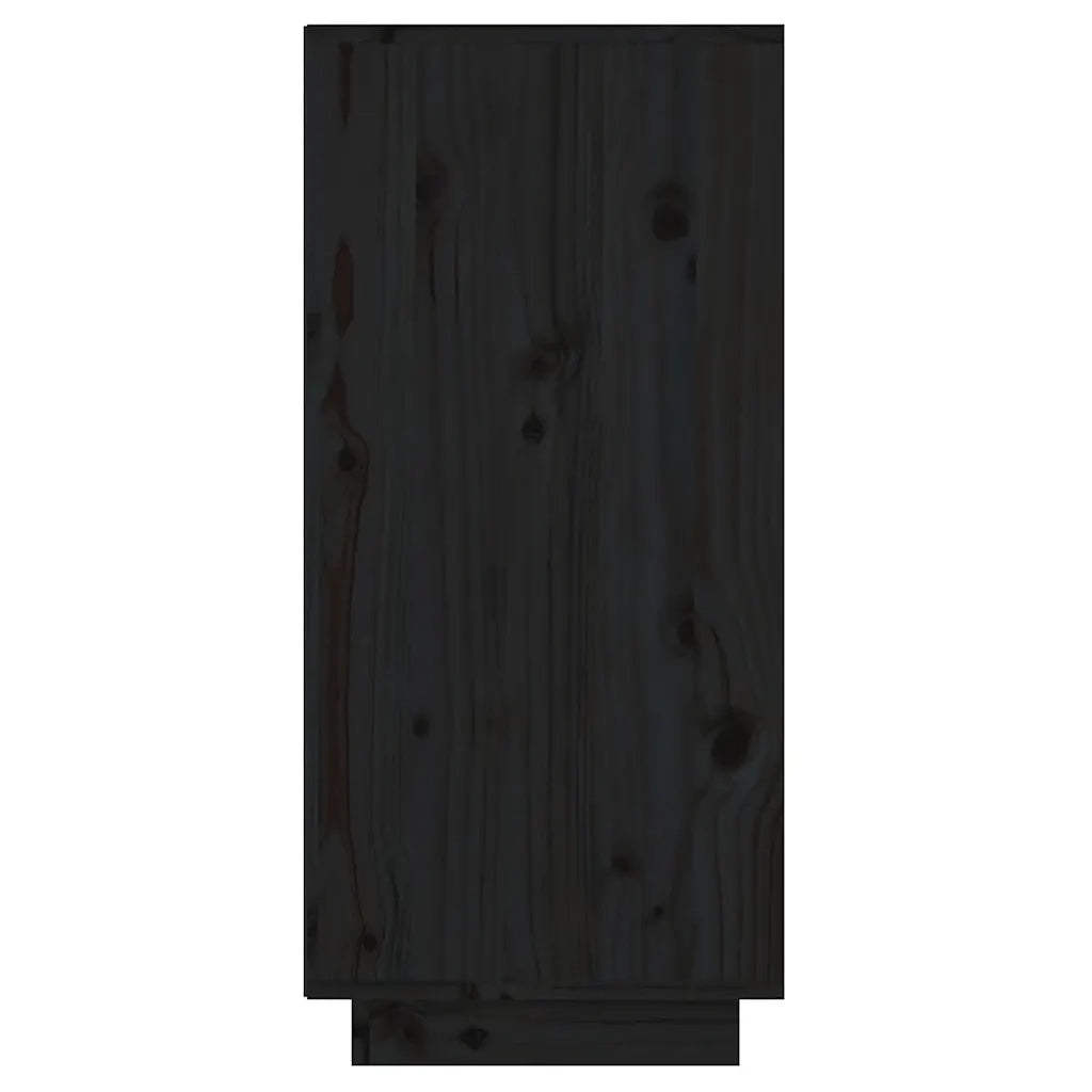 Mobile Consolle | Tavolo d'Ingresso Nero 60x34x75 cm in Legno Massello di Pino