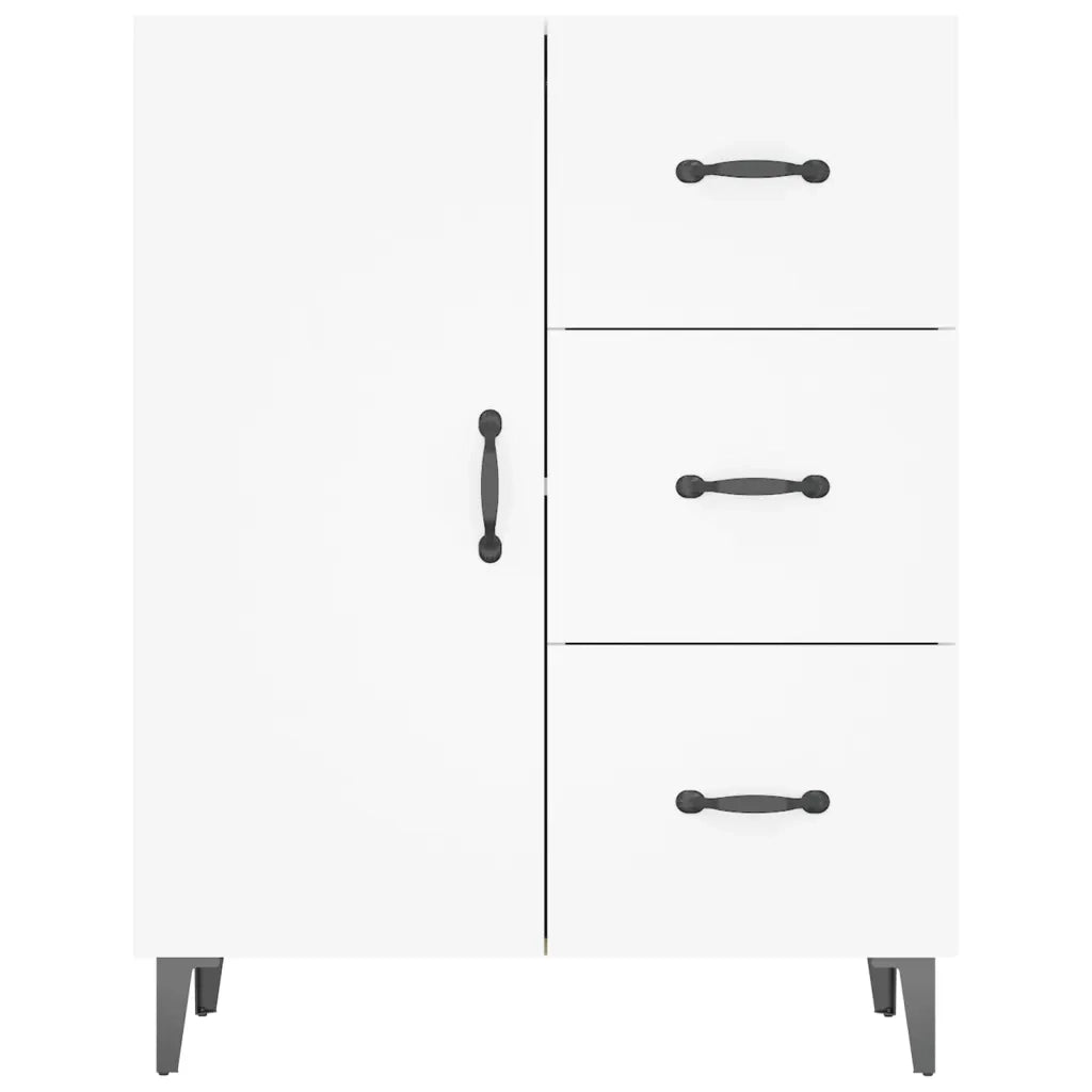 Credenza | Madia | Buffet da pranzo | Armadio da pranzo Bianca 69,5x34x90 cm in Legno Multistrato