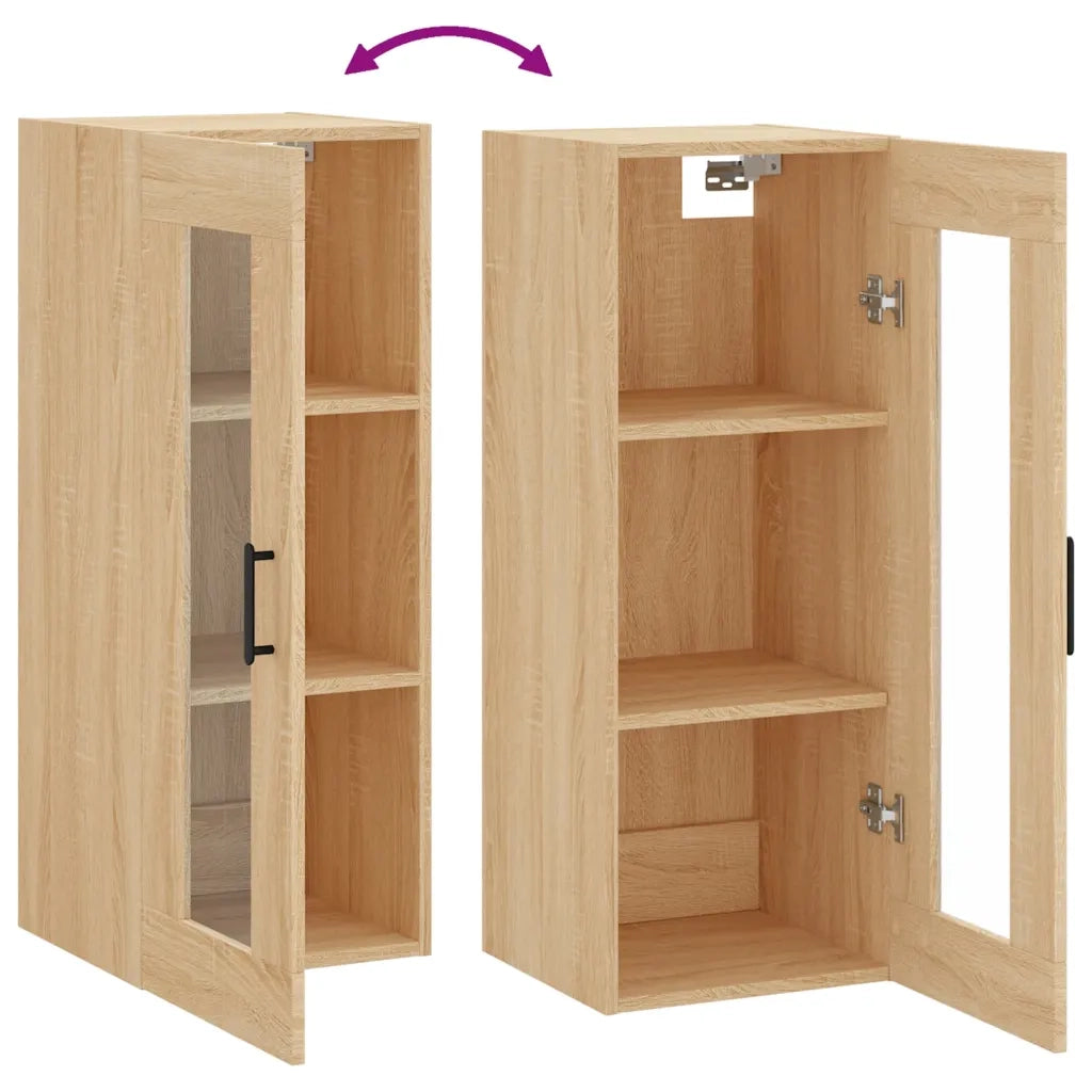 Armadietto a Muro | Mobile a Parete Rovere Sonoma 34,5x34x90 cm