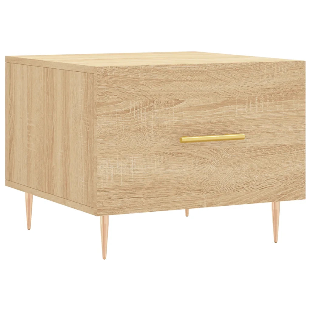 2 pz Tavolini salotto | Tavolino da caff¨¨ | Tavolino da Soggiorno Rovere Sonoma 50x50x40cm Legno Multistrato