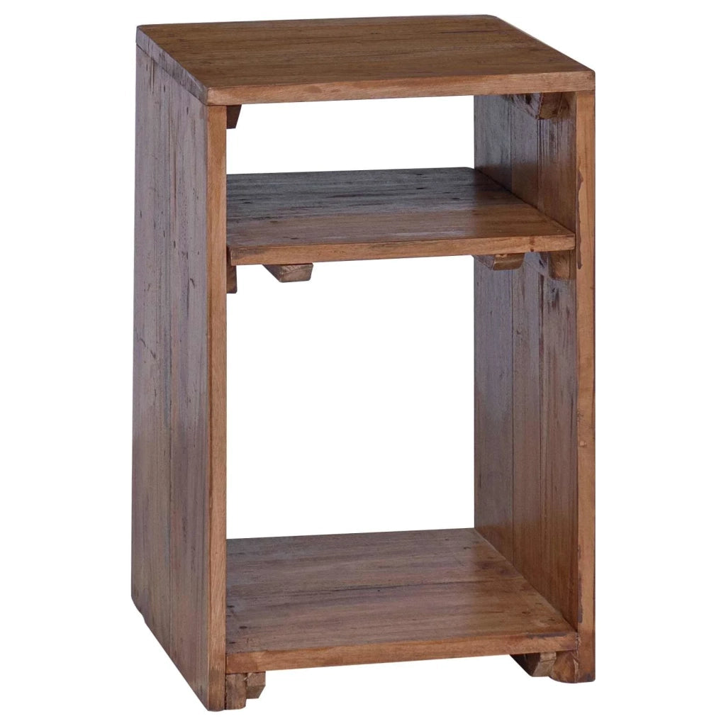 Tavolo Accent 3 pz Marrone Legno di Mogano Massello CFW2610987