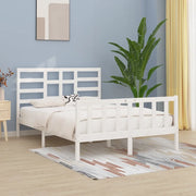 Giroletto senza Materasso-Struttura Letto Bianco 160x200 cm Legno Massello Pino 803103