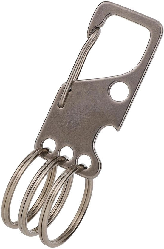 Sostegno per Chiavi in Acciaio Inossidabile - 4,8x2cm - Sostegno per Chiavi per Auto e Casa - Sostegno per Chiavi con Apripetole - Sostegno per Chiavi per Adulti - Sostegno per Chiavi in Acciaio Inossidabile
