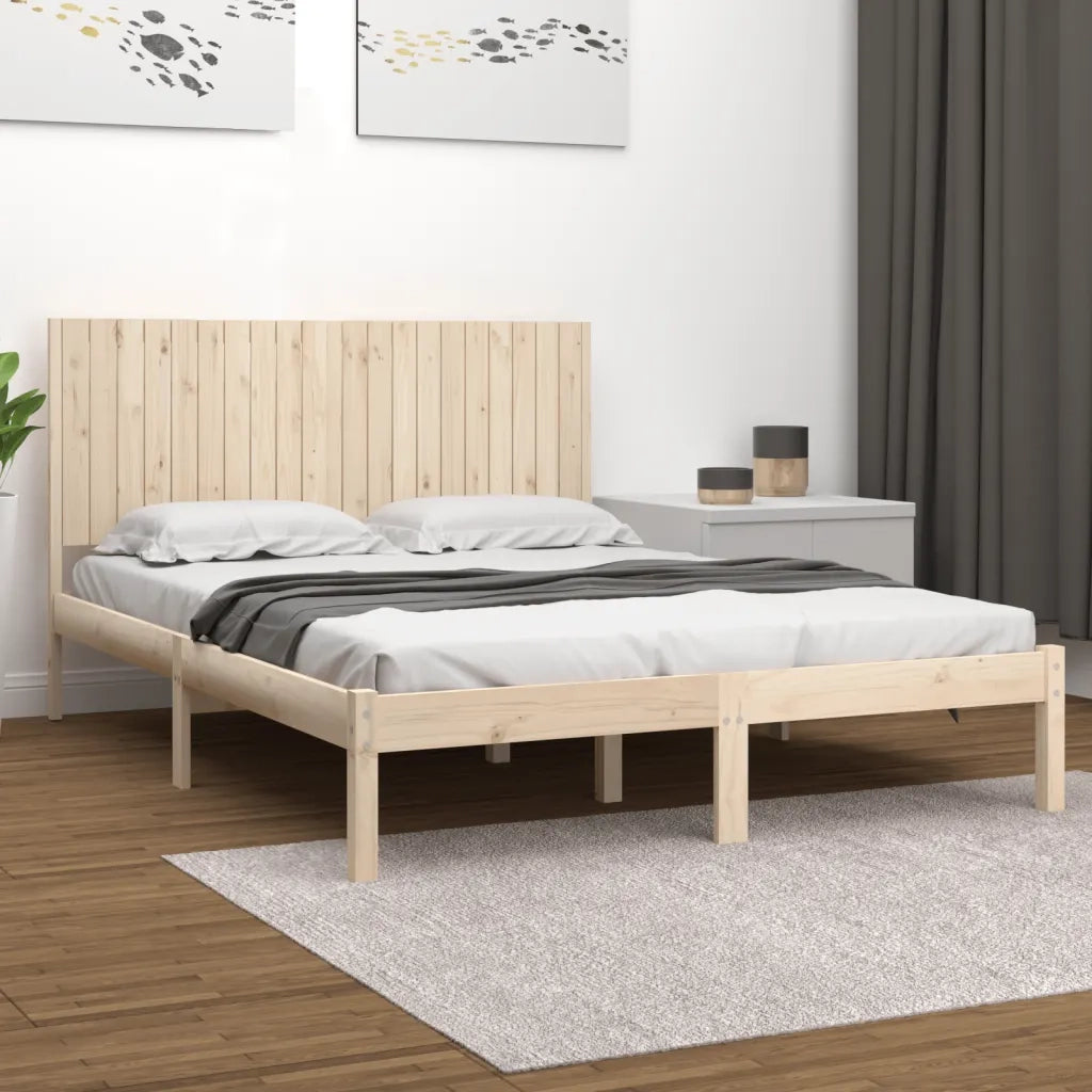 Giroletto senza Materasso 200x200 cm in Legno Massello di Pino 3104433