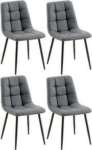 4er Set Esszimmerstuhl Antibes Kunstleder