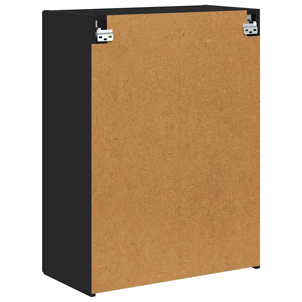Mobile TV da parete-Mobile TV a Muro-Credenza TV Nero 59,5 x 31 x 80 cm Legno multistrato