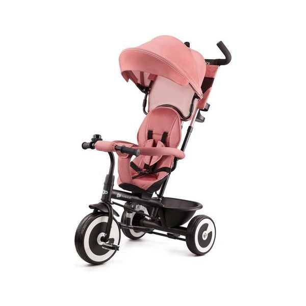 Triciclo kinderkraft krasto00pnk0000 aston passeggino 3 in 1 rose pink