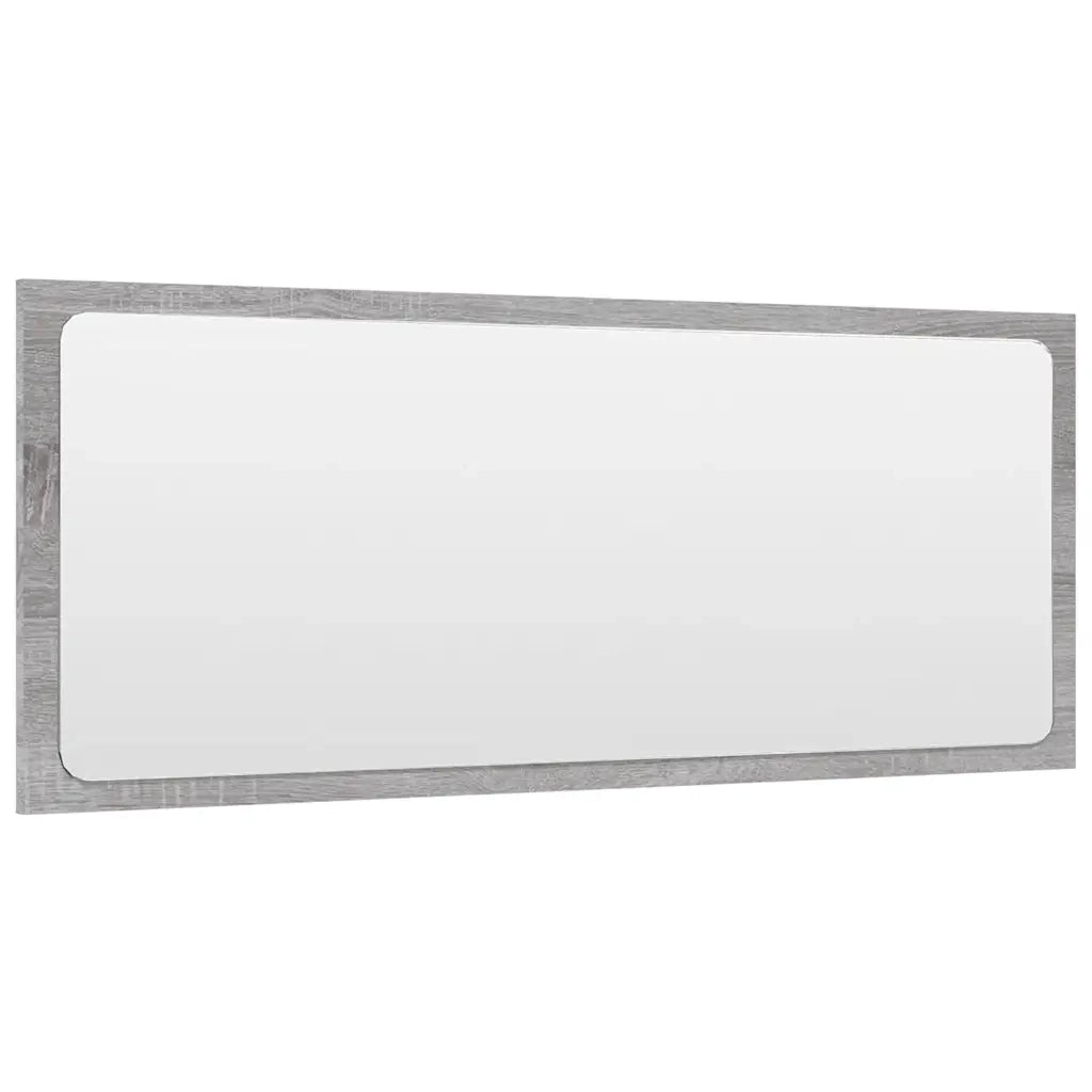 Set Mobili da Bagno 2 pz Grigio Sonoma in Legno Multistrato 826624
