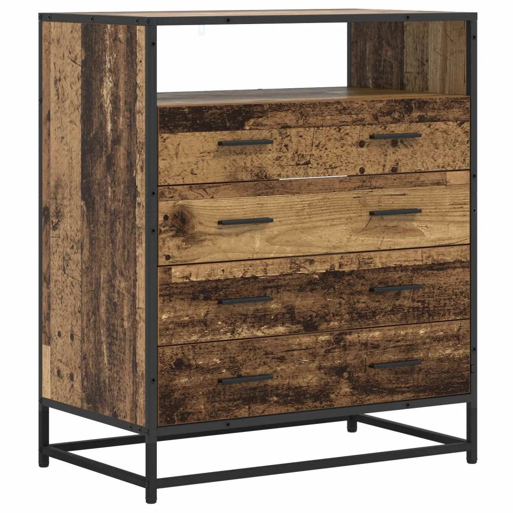 Mobile con Cassetti 4-Cassetto Legno antico 70 x 41 x 83,5 cm 8010312