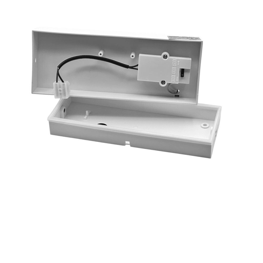 Trade Shop - Applique A Led 10 Watt Lampada Da Parete Per Balconi Giardino Ip54 Cct Switch B82-3c - Bianco