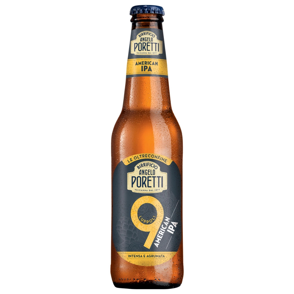 Birrificio angelo poretti birra 9 luppoli american ipa 24 bottiglie da 33 cl