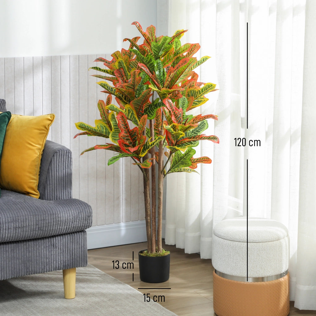 Pianta Artificiale Croton ¨C zephmum ¨C 55x55x120 cm
