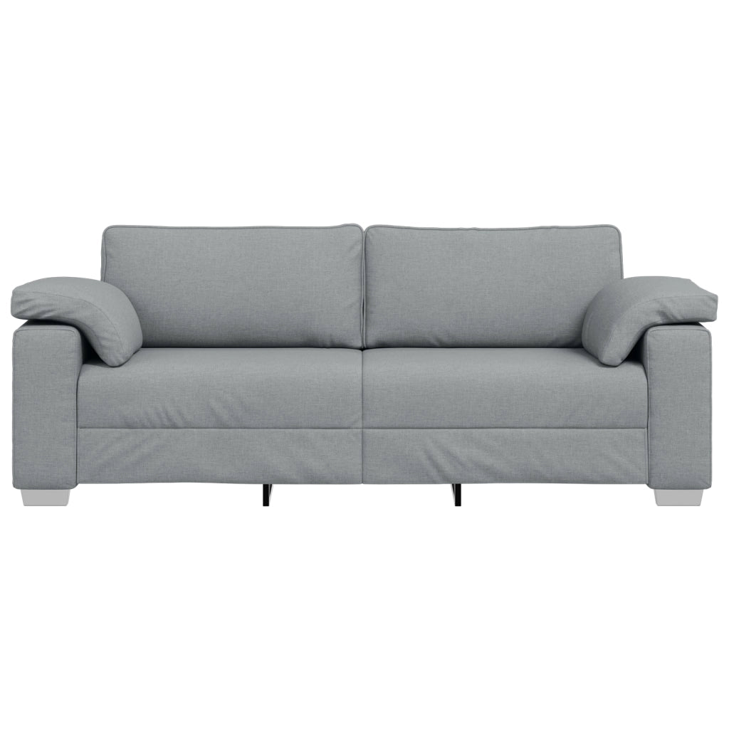 Divano 3 posti  grigio chiaro 178 cm in tessuto