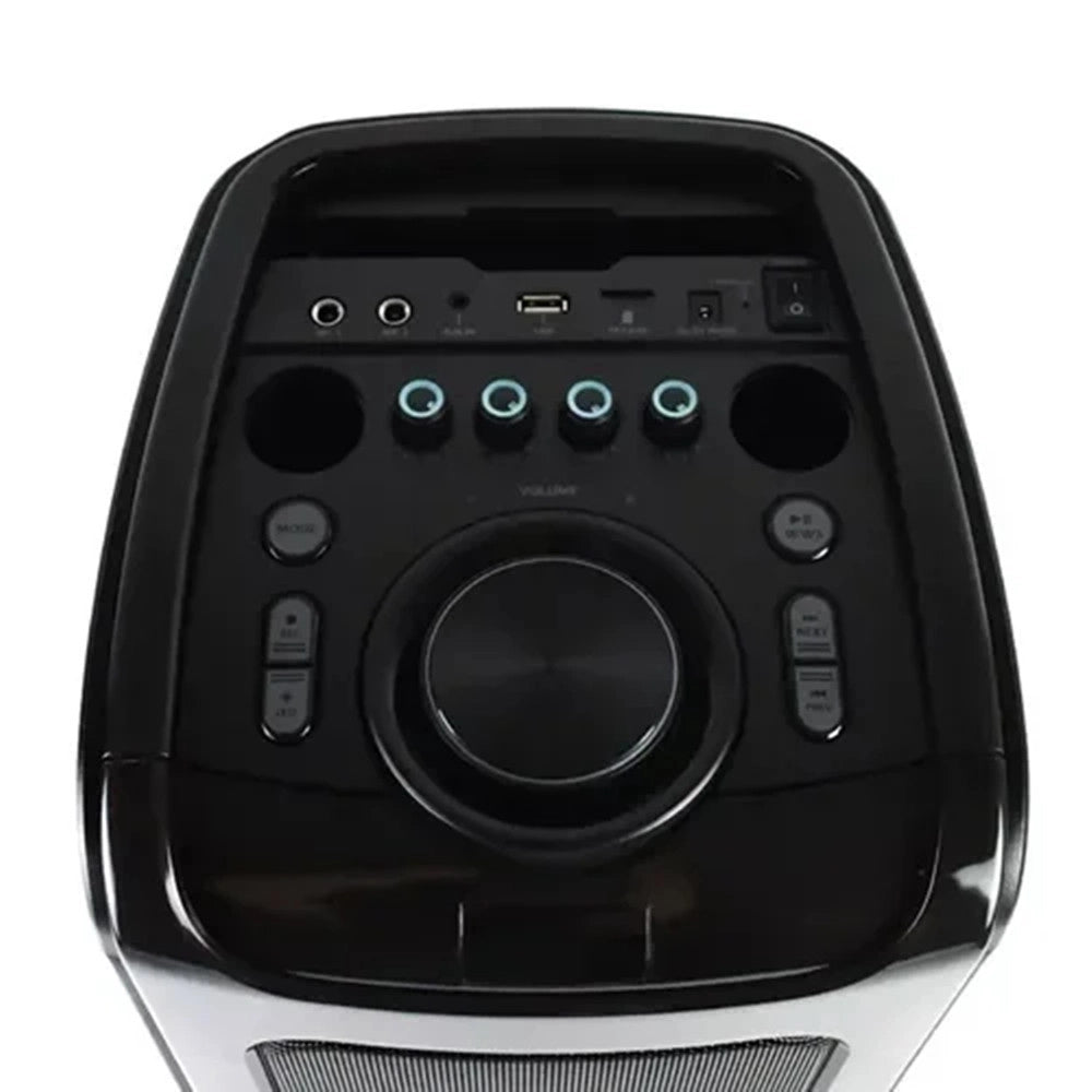 Trade Shop - Altoparlante Portatile Karaoke Con Microfono Wireless Telecomando Effetti Luce Rgb Q-yx9000 -
