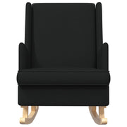 Sedia a dondolo Nero 62 x 80 x 85 cm Tessuto CFW5359519