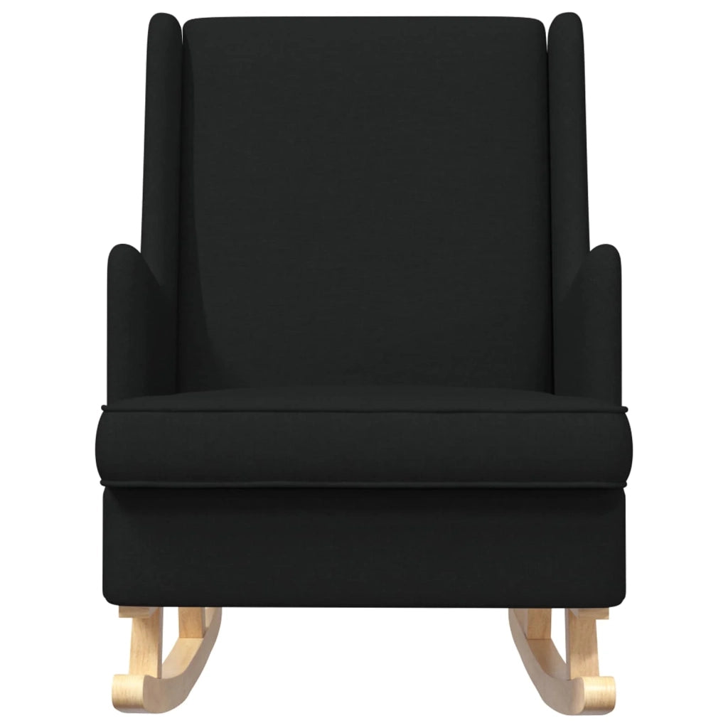 Sedia a dondolo Nero 62 x 80 x 85 cm Tessuto CFW5359519