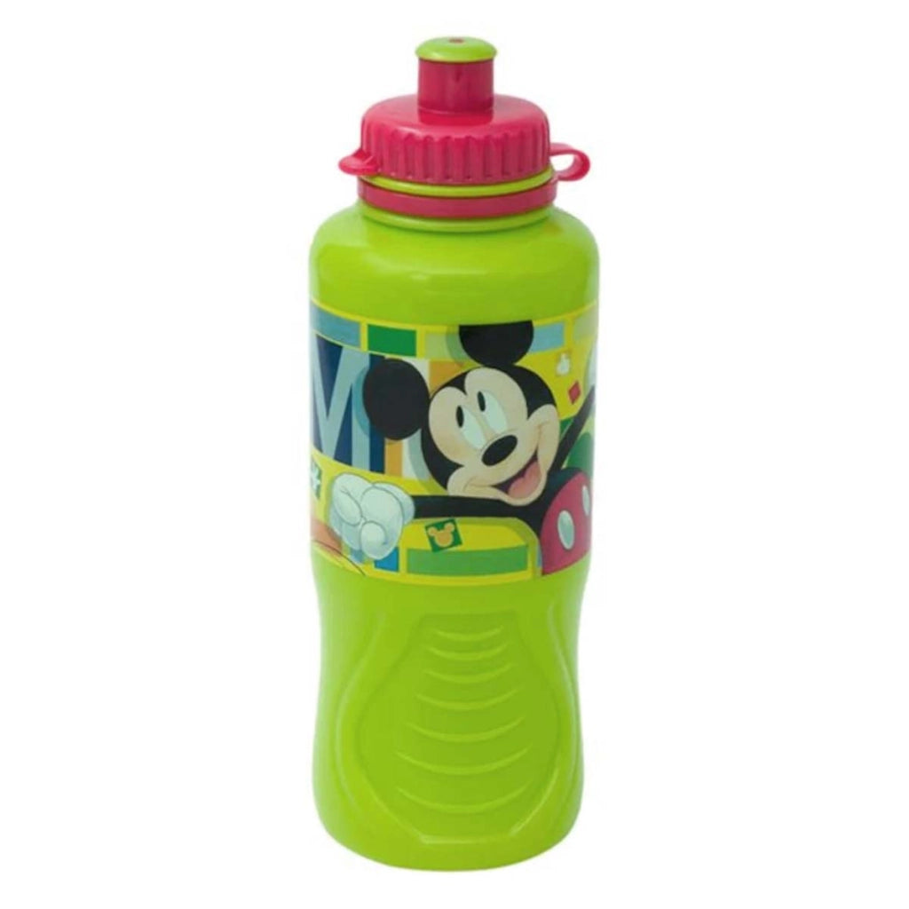Set Pasto Bambini con Borsa Porta Pranzo e Borraccia 530ml Verde / Rosso Mickey Mouse