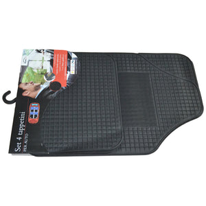 TAPPETI X AUTO GOMMA 4PZ NERO