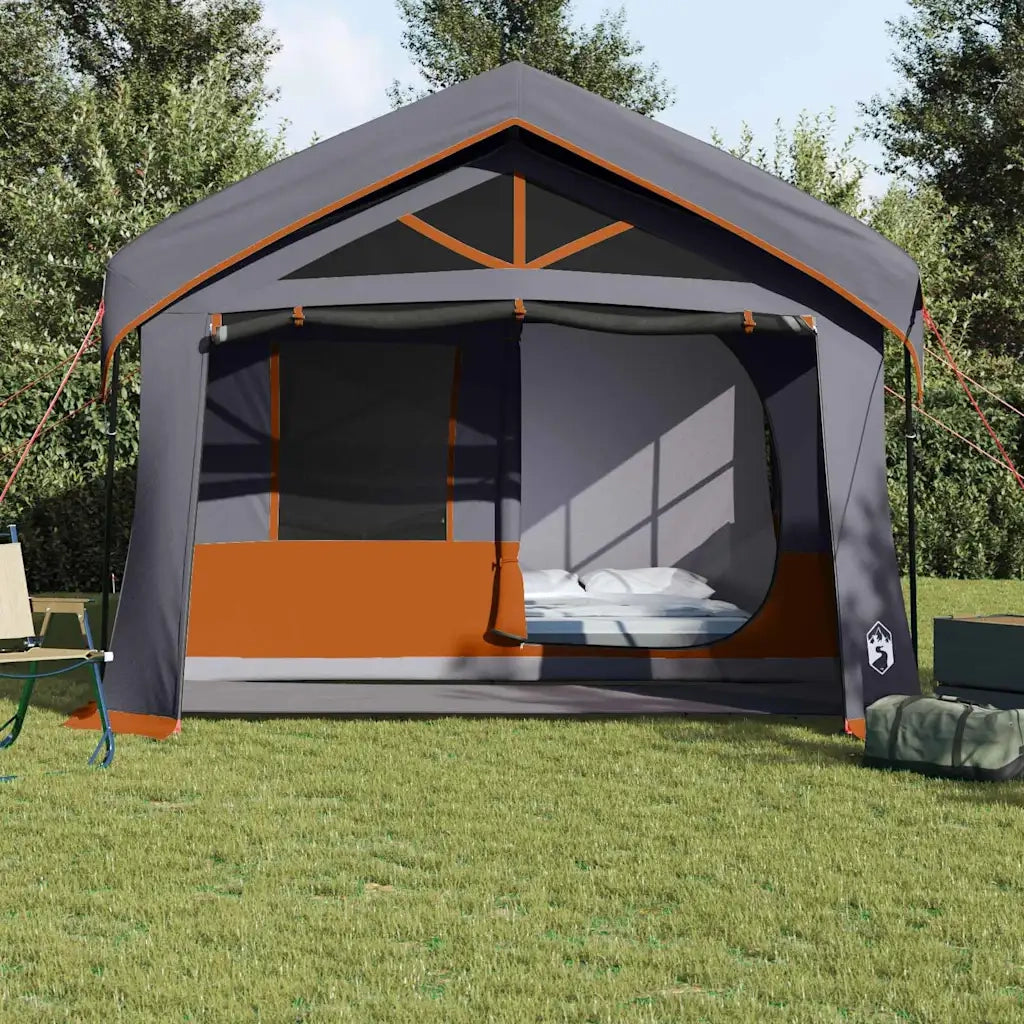 Tenda Familiare con tetto Grigio e arancione 620 x 322 x 240 cm 4100699