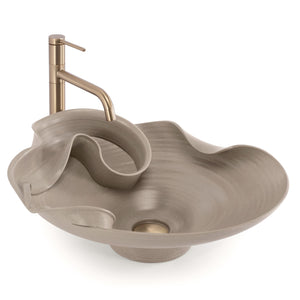 Lavabo Da Appoggio In Ceramica Rea Hm-12 Handmade Art