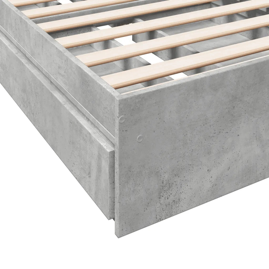 Giroletto Cassetti Grigio Cemento 100x200 cm Legno Multistrato 3280674
