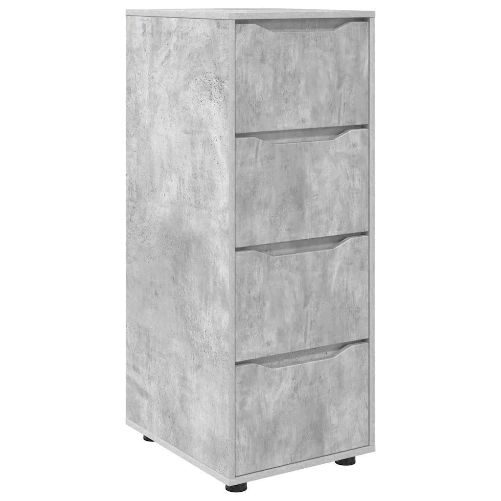 Armadio Grigio cemento 40 x 48 x 105 cm Legno multistrato