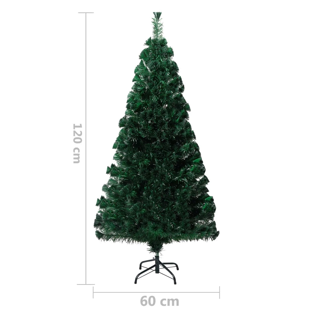 Albero Natale Artificiale con Supporto 120 cm in Fibra Ottica 321026